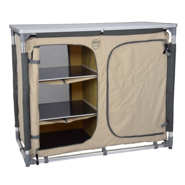 DEFA Vorratsschrank 92 x 47 x 82 cm, beige  | Campingplus