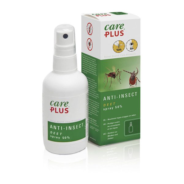 Care Plus Insektenschutz Anti-Insekt Deet Spray 50, 60 ml  | Campingplus